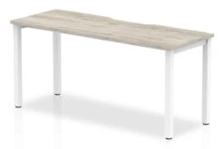 Gladstone Grey Oak 1 Person Single Bench Desk