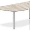 Gladstone Grey Oak Semi-Circle Table 1600 Post Leg 2 Gladstone Grey Oak Semi-Circle Table 1600 Post Leg -Office Furniture Store grey oaksemi circle table 1600 post leg