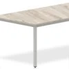 Gladstone Grey Oak Trapezium Table 1600 Post Leg -Office Furniture Store grey oaktrapezium table 1600 post leg
