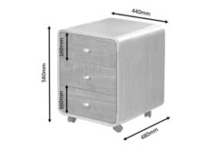 Curve Pedestal -Office Furniture Store helsinki 3 drawer ped