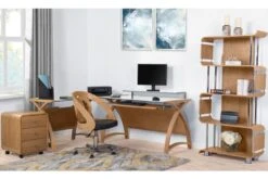 Curve Pedestal -Office Furniture Store helsinki 3 drawer ped oak 3