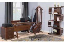 Curve Pedestal -Office Furniture Store helsinki 3 drawer ped walnut 3