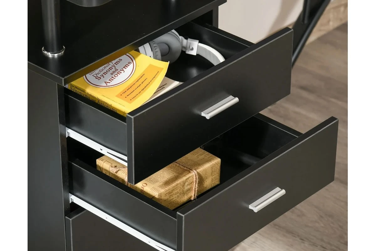 Alice Black Corner Desk 10 Alice Black Corner Desk - Image 8