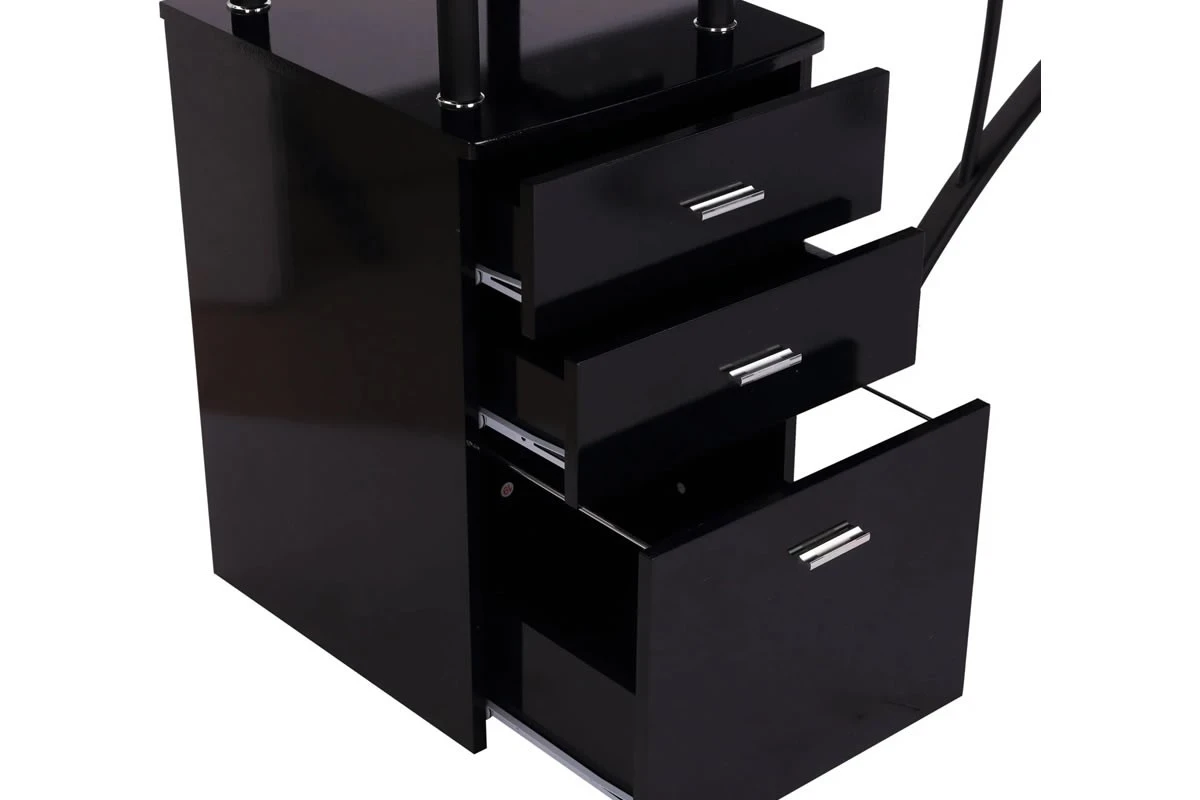 Alice Black Corner Desk 8 Alice Black Corner Desk - Image 6