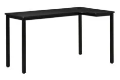Nemesis Black Corner Gaming Desk -Office Furniture Store homcom l shaped corner desk 2
