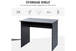 Madeline Desk -Office Furniture Store homcom pb writing desk laptop table black 9