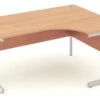 Price Point Beech Cantilever Crescent Desk -Office Furniture Store icdlc16 beech