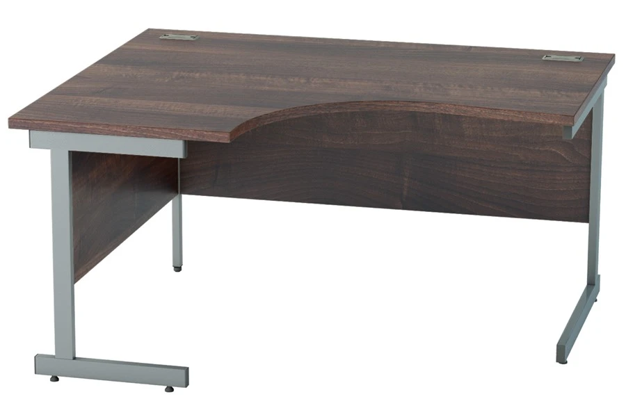Harmony Walnut Corner Cantilever Desk 3 Harmony Walnut Corner Cantilever Desk
