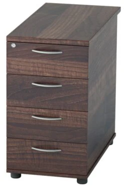 Harmony Walnut Desk High Pedestal -Office Furniture Store image 11 1