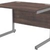 Harmony Walnut Rectangular Cantilever Desk -Office Furniture Store image 5 2