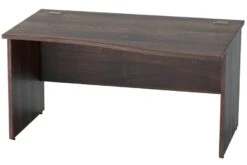 Harmony Walnut Wave Panel Leg Desk -Office Furniture Store image 8 1