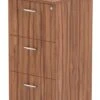Nova Walnut 3 Drawer Filing Cabinet -Office Furniture Store impulse 3 drawer filing cabinet walnut