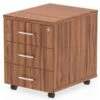 Nova Walnut 3 Drawer Mobile Pedestal 1 Nova Walnut 3 Drawer Mobile Pedestal -Office Furniture Store impulse 3 drawer mobile ped walnut