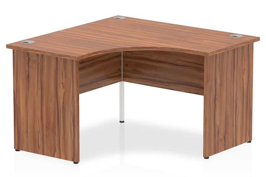 Nova Walnut Corner Panel Leg Desk 3 Nova Walnut Corner Panel Leg Desk