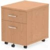 Norton Oak 2 Drawer Mobile Pedestal -Office Furniture Store impulse mobile pedestal 2 drawer oak