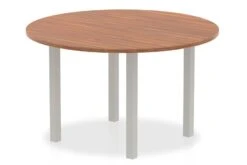 Nova Walnut 1200mm Round Meeting Table