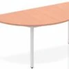 Price Point Beech Semi-circle Table 1600 Box Frame Leg Silver -Office Furniture Store impulse semi circle table 1600 beech box frame leg silver