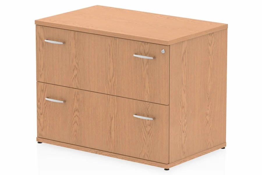 Norton Oak 2 Drawer Desk High Side Filer 3 Norton Oak 2 Drawer Desk High Side Filer