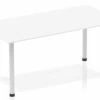 Polar White Straight Table Post Leg