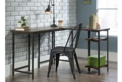 Industrial L Shaped Desk -Office Furniture Store industrial l shaped desk smoked oak 5