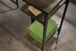 Industrial L Shaped Desk -Office Furniture Store industrial l shaped desk smoked oak 6