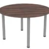 Harmony Walnut Round Meeting Table -Office Furniture Store lee plumpton harmony tbrn12rlgwa