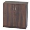 Harmony Walnut Medium High Cupboard -Office Furniture Store lee plumpton medium high cupboard