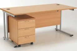 Kestral Promo Desk And Pedestal -Office Furniture Store lite1680bund 2