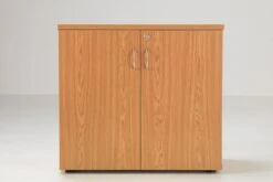 Kestral Desk High Cupboard -Office Furniture Store lite745wdok oak cupboard 1