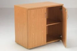 Kestral Desk High Cupboard -Office Furniture Store lite745wdok oak cupboard 2