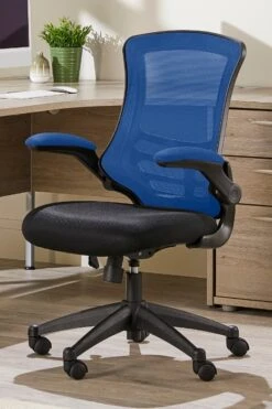 Luna Two Tone Mesh Office Chair -Office Furniture Store luna blue