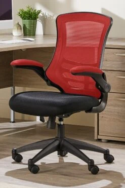 Luna Two Tone Mesh Office Chair -Office Furniture Store luna red