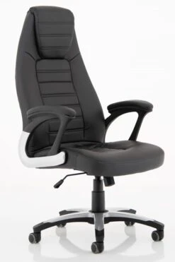 Metropolis High Back Chair -Office Furniture Store metropolis high back black bonded leather chair 1