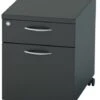 Nene Black Mobile Pedestal 2 Drawers 2 Nene Black Mobile Pedestal 2 Drawers -Office Furniture Store mobile pedestal 2 drawer