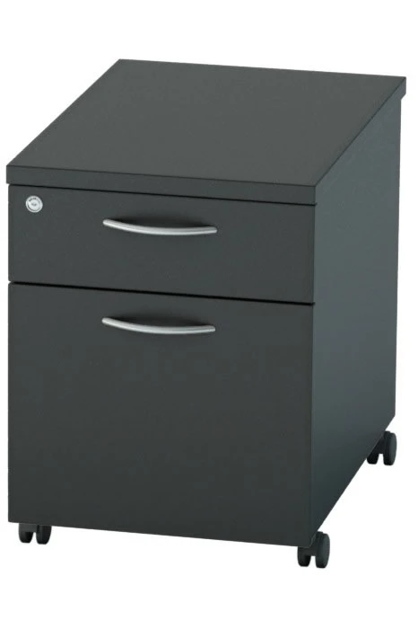 Nene Black Mobile Pedestal 2 Drawers 3 Nene Black Mobile Pedestal 2 Drawers