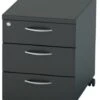 Nene Black Mobile Pedestal 3 Drawer