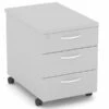 Cloud Grey Mobile Pedestal 3 Drawer -Office Furniture Store mobile pedestal 3 drawer