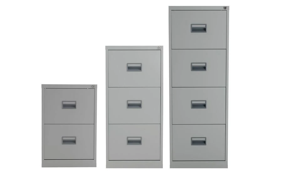 Mod Grey Steel Filing Cabinets 4 Mod Grey Steel Filing Cabinets - Image 2
