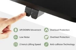 Nene Height Adjustable Desk -Office Furniture Store nene sit stand desk 6