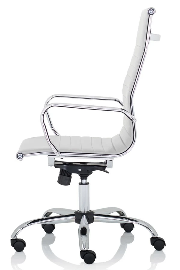 Nola High Back White Executive Office Chair 4 Nola High Back White Executive Office Chair - Image 2