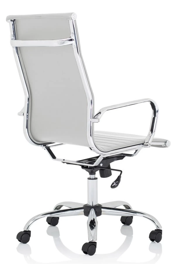 Nola High Back White Executive Office Chair 5 Nola High Back White Executive Office Chair - Image 3