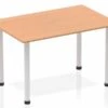 Norton Oak Straight Table Post Leg -Office Furniture Store norton oak 1200 straight table post leg