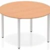 Norton Oak Circle Table 1200 Post Leg