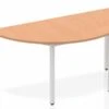 Norton Oak Semi-circle Table 1600 Box Frame Leg