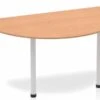 Norton Oak Semi-circle Table 1600 Post Leg 1 Norton Oak Semi-circle Table 1600 Post Leg -Office Furniture Store norton oak semi circle table 1600 post leg