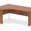 Nova Walnut Panel End Corner Desk -Office Furniture Store nova walnut panel end crescent desk left handed