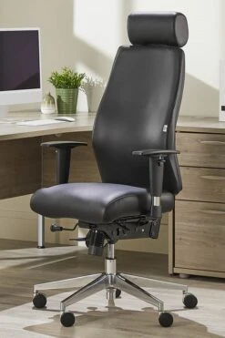 Onyx Leather Office Chair