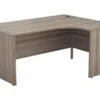 Kestral Grey Oak Panel Corner Workstation -Office Furniture Store opr1612cwsrpgo front 45
