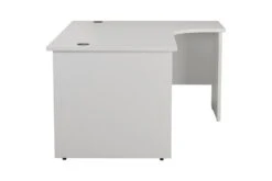Kestral White Panel Corner Workstation -Office Furniture Store opr1612cwsrpwh side