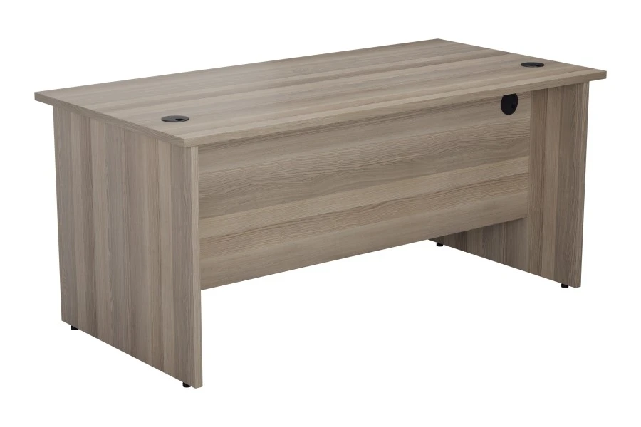 Kestral Grey Oak Rectangular Panel Desk 3 Kestral Grey Oak Rectangular Panel Desk